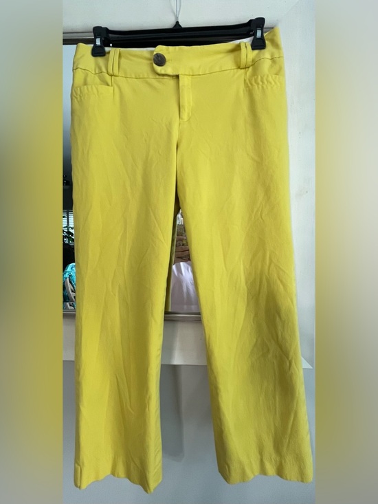 Banana Republic Pants - Banana Republic Martin Fit Cropped Pants Yellow Size 12